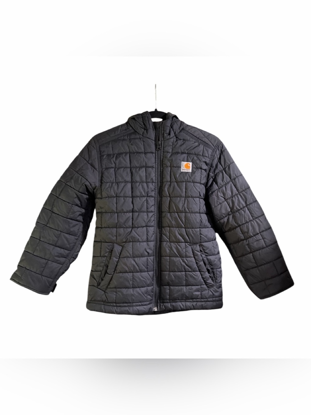 Carhartt Women’s Black Quilted Hooded Puffer Jacket Medium/Fits like a Small